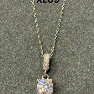 XL09 1CT Sterling Silver S925 Moissanite Diamond