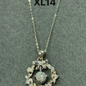 XL14 1CT Sterling Silver S925 Moissanite Diamond